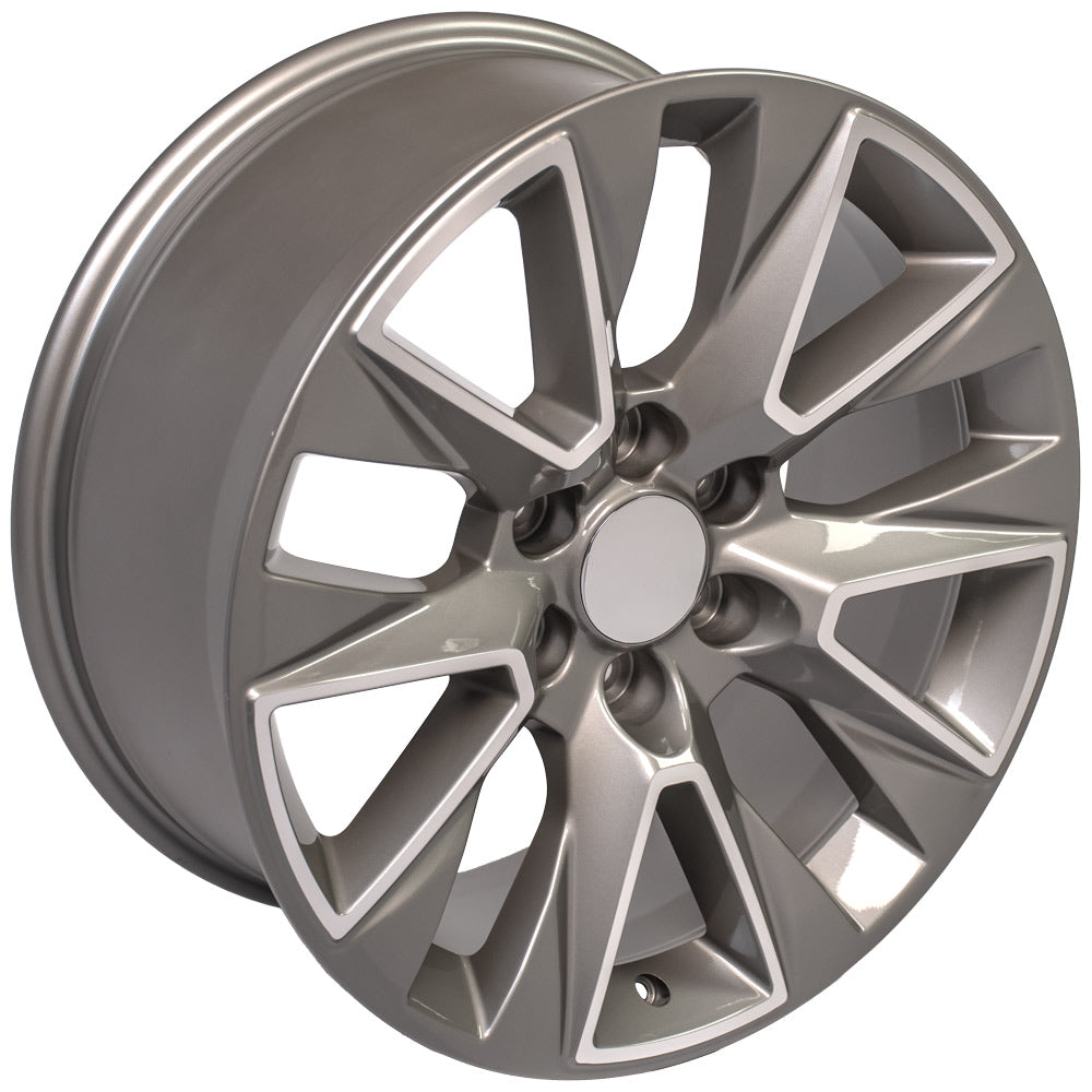OE Wheels CV26-20090-6550-28MS 20" Replica fits Chevrolet Silverado LTZ Machined