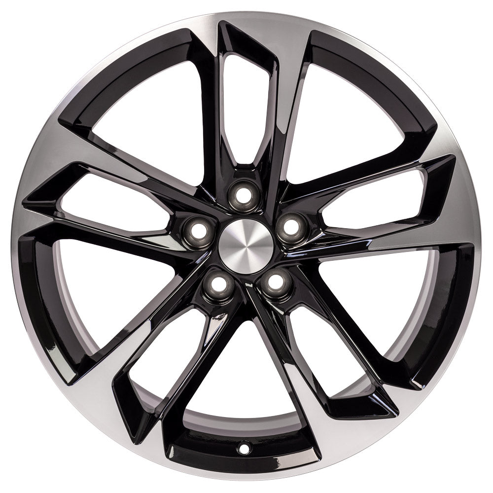 OE Wheels CV29-20085-5120-25MB 20" Replica fits Chevrolet Camaro Black Mach'd