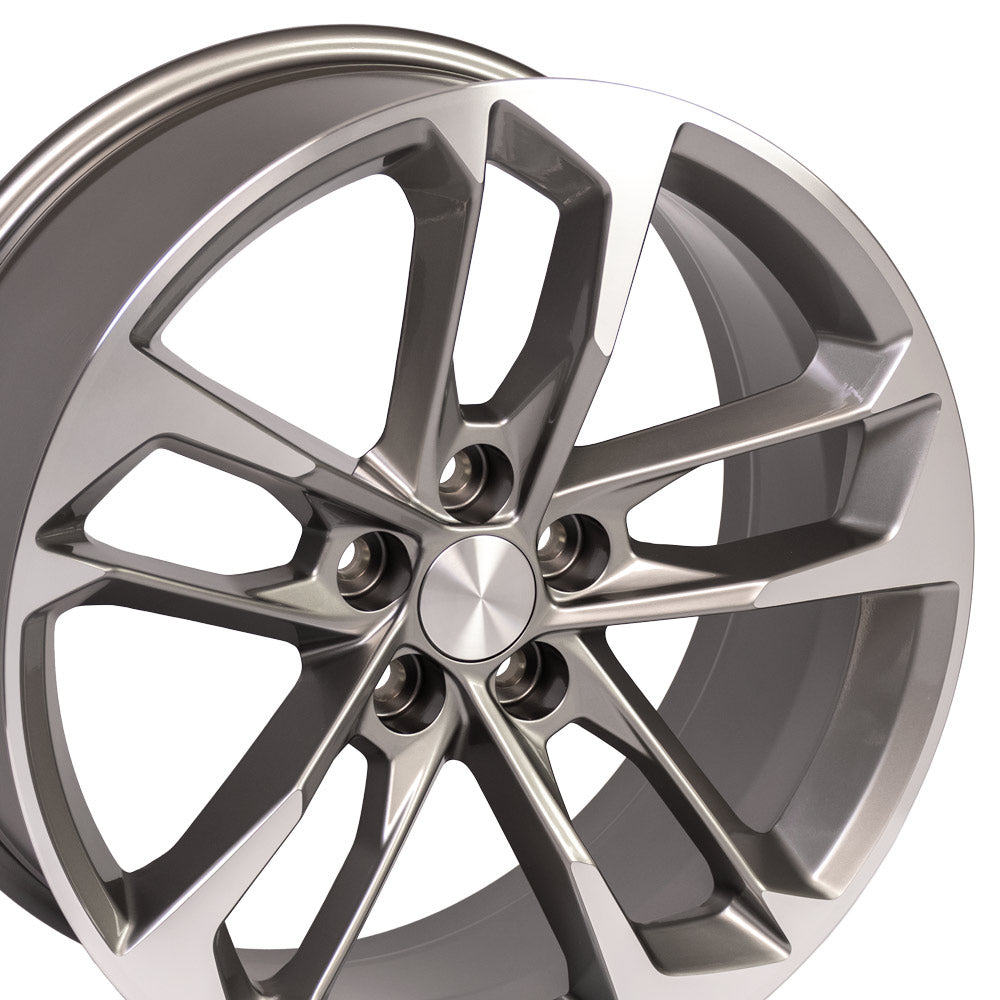 OE Wheels CV29-20095-5120-39MG 20" Replica fits Chevrolet Camaro Gunmetal Mach'd