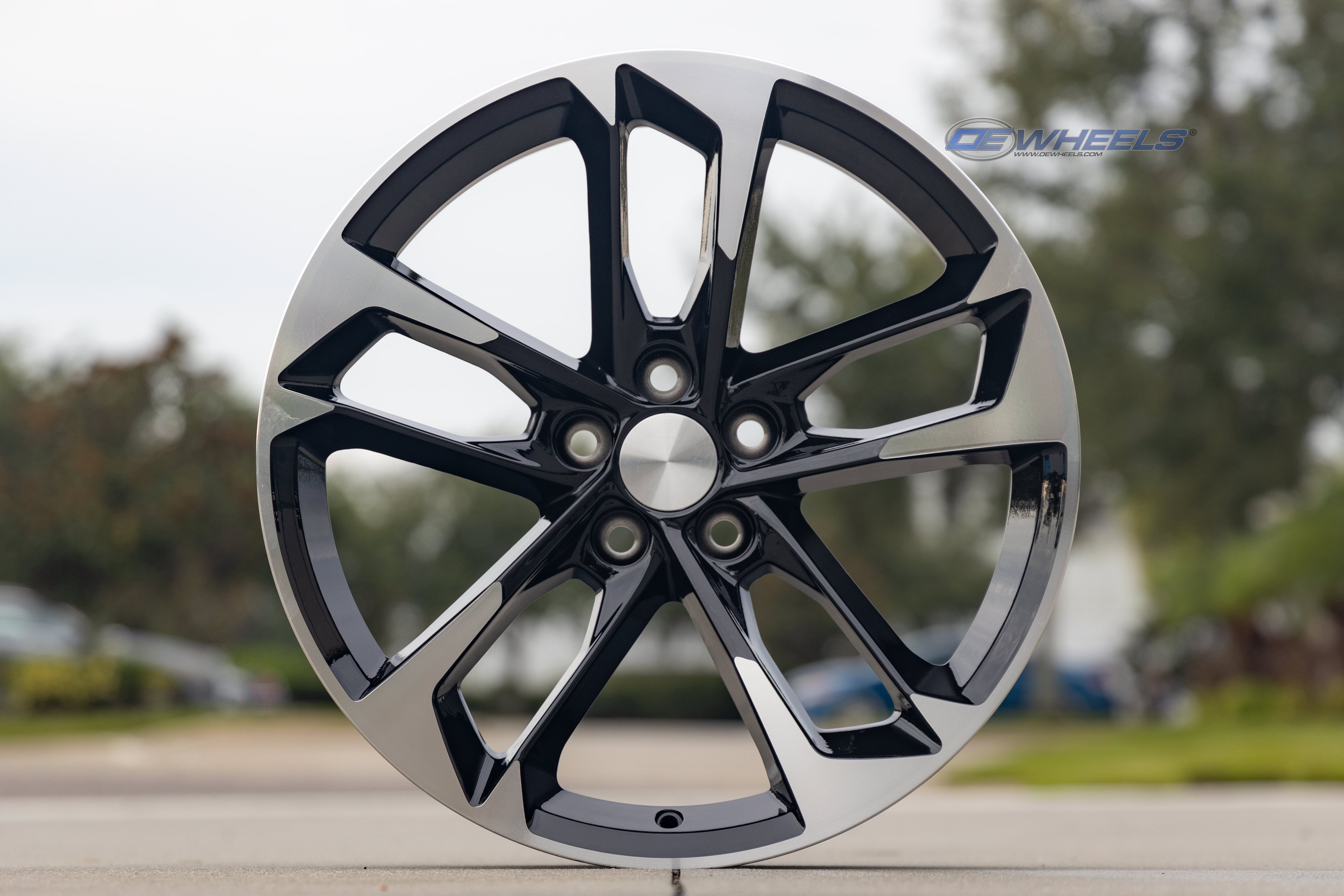 OE Wheels CV29-20085-5120-25MB 20" Replica fits Chevrolet Camaro Black Mach'd