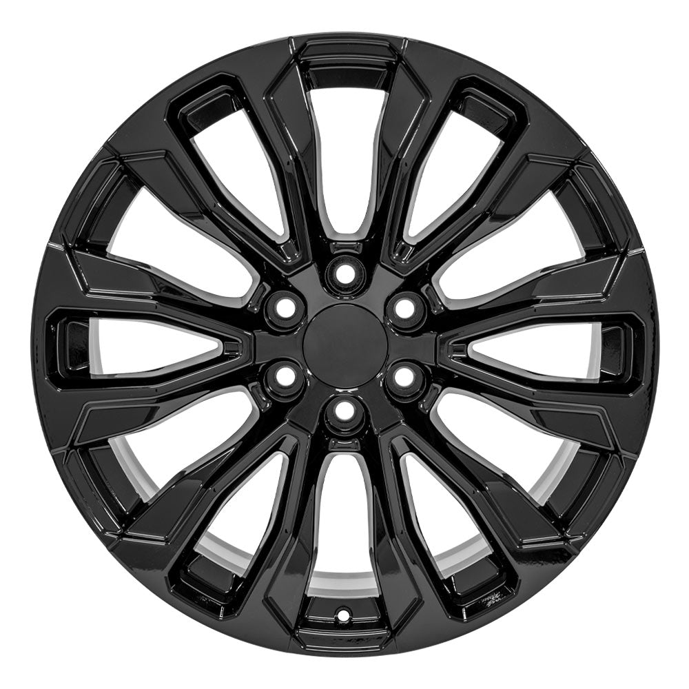 OE Wheels CV30-22090-6550-28B 22" Replica fits GMC Yukon 1500 22x9 Gloss Black