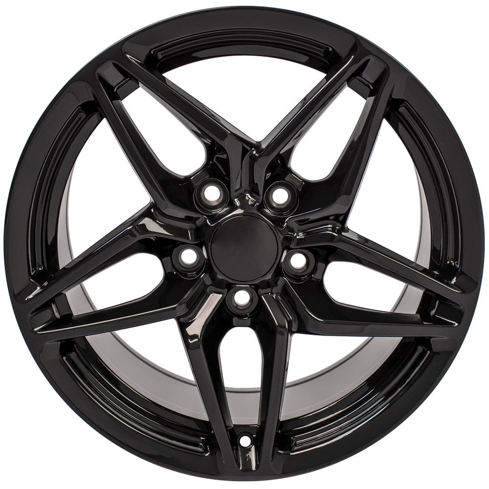 OE Wheels CV31-17095-5475-56B 17" Replica fits Chevrolet Corvette C7 ZR1 Black