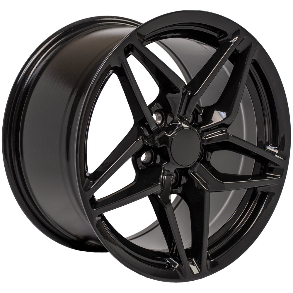 OE Wheels CV31-17095-5475-56B 17" Replica fits Chevrolet Corvette C7 ZR1 Black