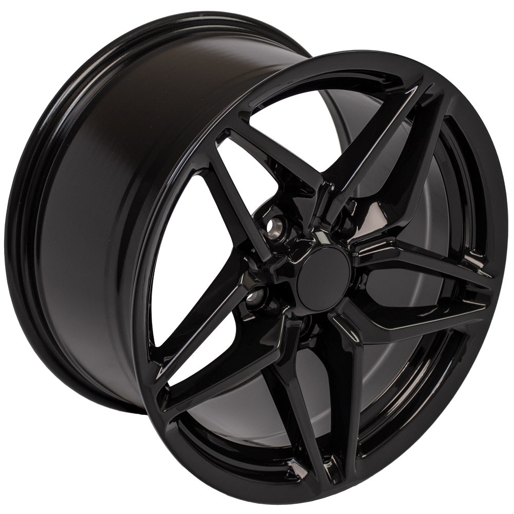 OE Wheels CV31-17095-5475-56B 17" Replica fits Chevrolet Corvette C7 ZR1 Black