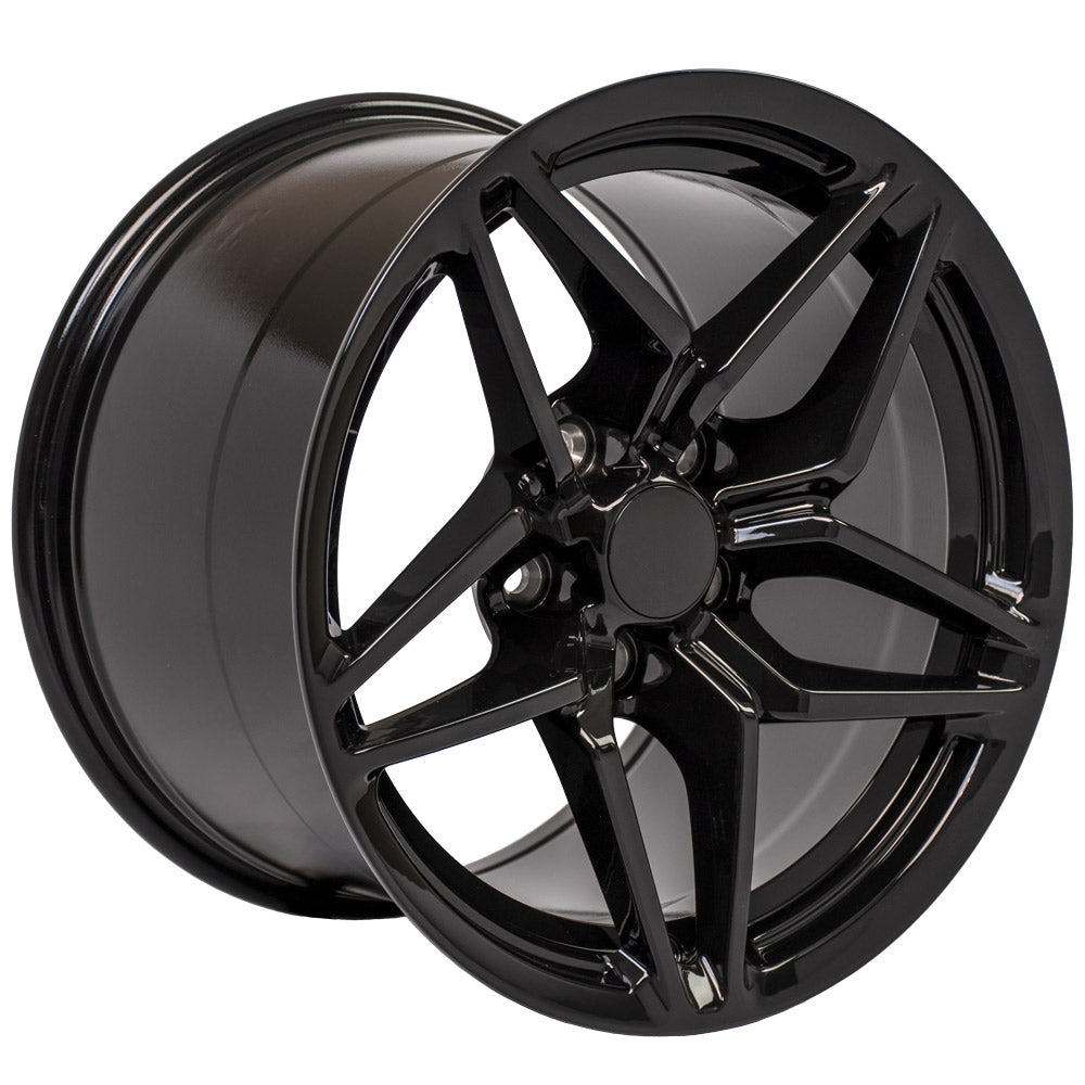 OE Wheels CV31-17110-5475-50B 17" Replica fits Chevrolet Corvette C7 ZR1 Black