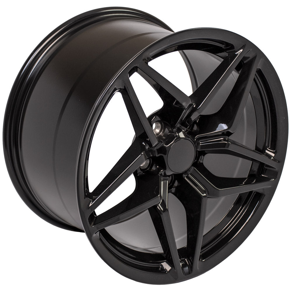OE Wheels CV31-18105-5475-56B 18" Replica fits Chevrolet Corvette C7 ZR1 Black