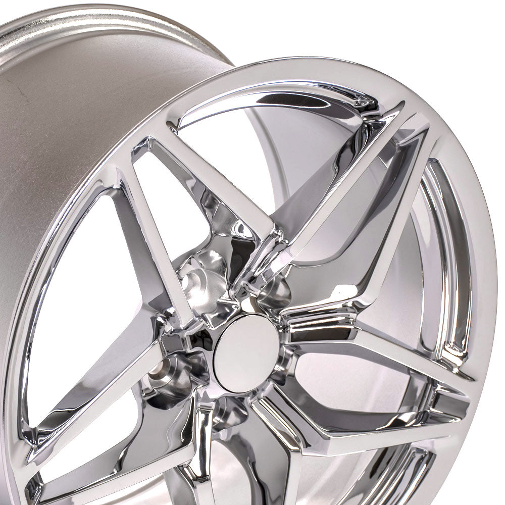 OE Wheels CV31-18105-5475-56C 18" Replica fits Chevrolet Corvette C7 ZR1 Chrome