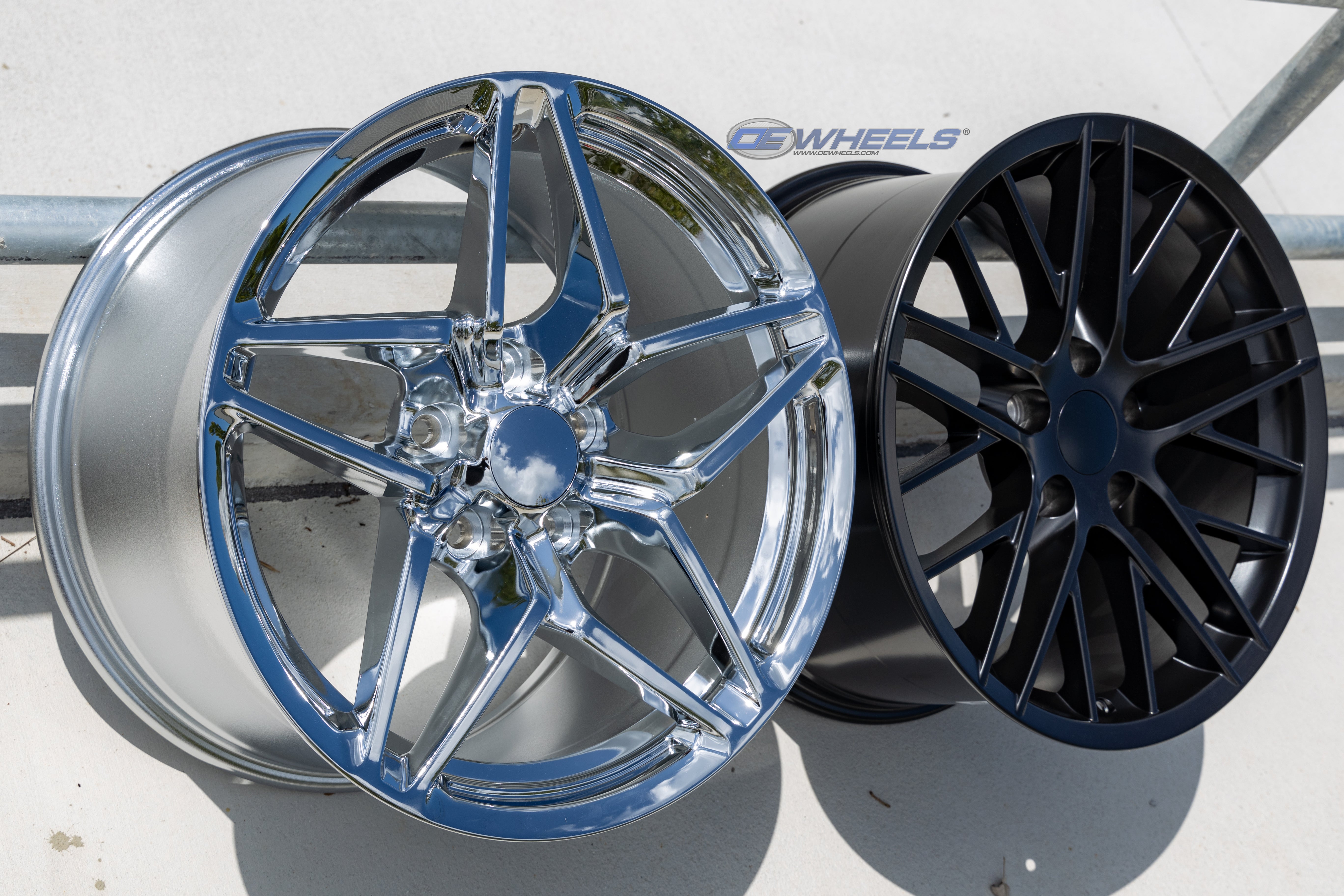 OE Wheels CV31-18105-5475-56C 18" Replica fits Chevrolet Corvette C7 ZR1 Chrome