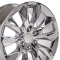 OE Wheels CV32-20090-6550-28C 20" Replica fits Chevrolet Silverado 20x9 Chrome