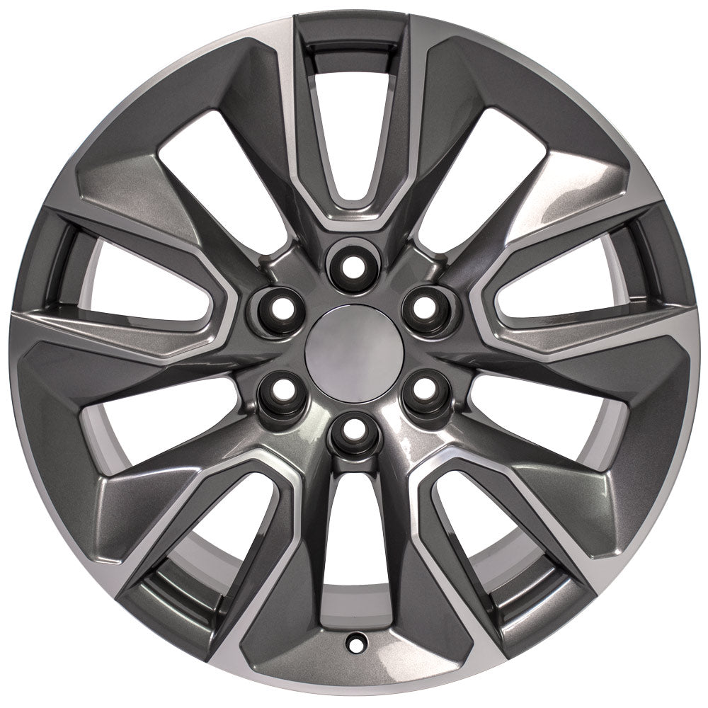 OE Wheels CV32-20090-6550-28MG 20" Replica fits Chevrolet Silverado Machined