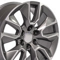 OE Wheels CV32-20090-6550-28MG 20" Replica fits Chevrolet Silverado Machined