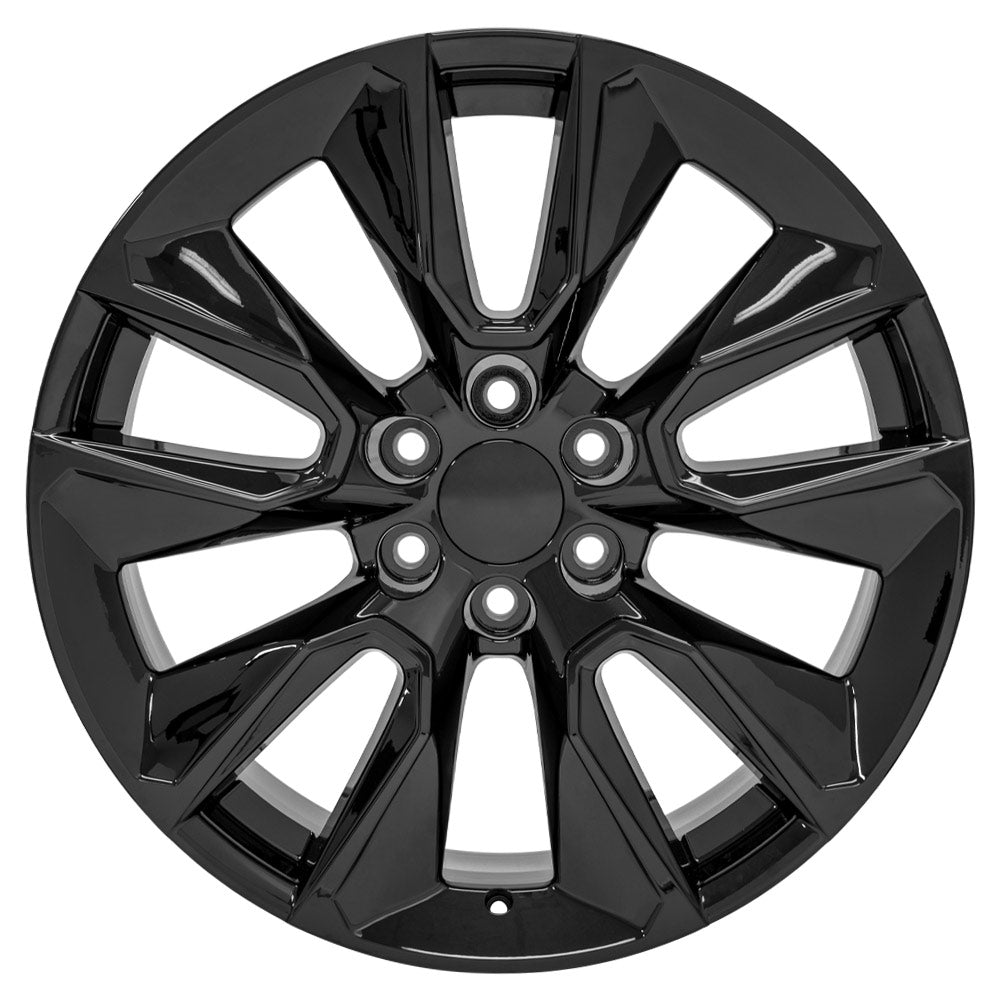 OE Wheels CV32-22090-6550-28B 22" Replica fits Chevrolet Silverado 1500 Black