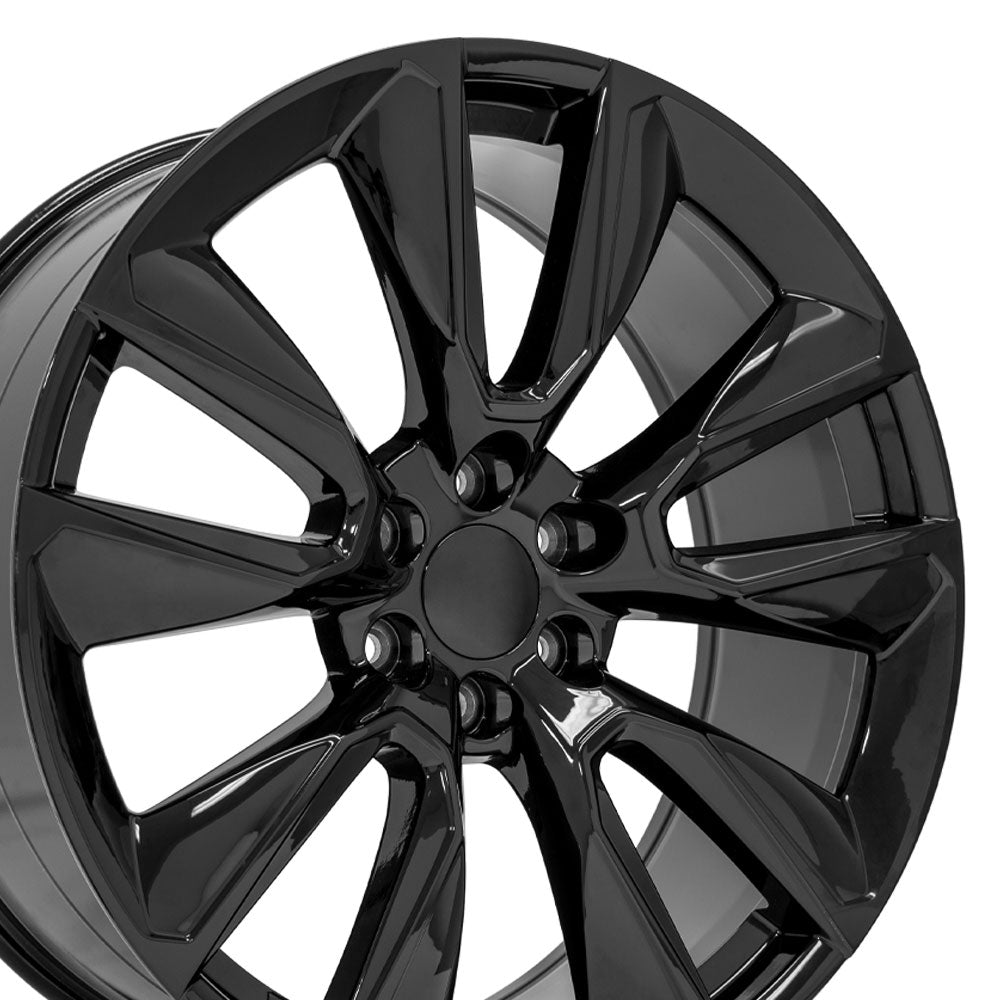 OE Wheels CV32-24100-6550-28B 24" Replica fits Chevrolet Silverado 1500 - Black