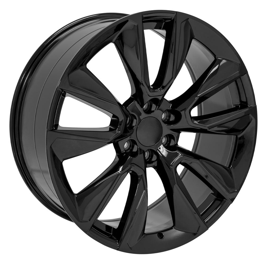 OE Wheels CV32-24100-6550-28B 24" Replica fits Chevrolet Silverado 1500 - Black