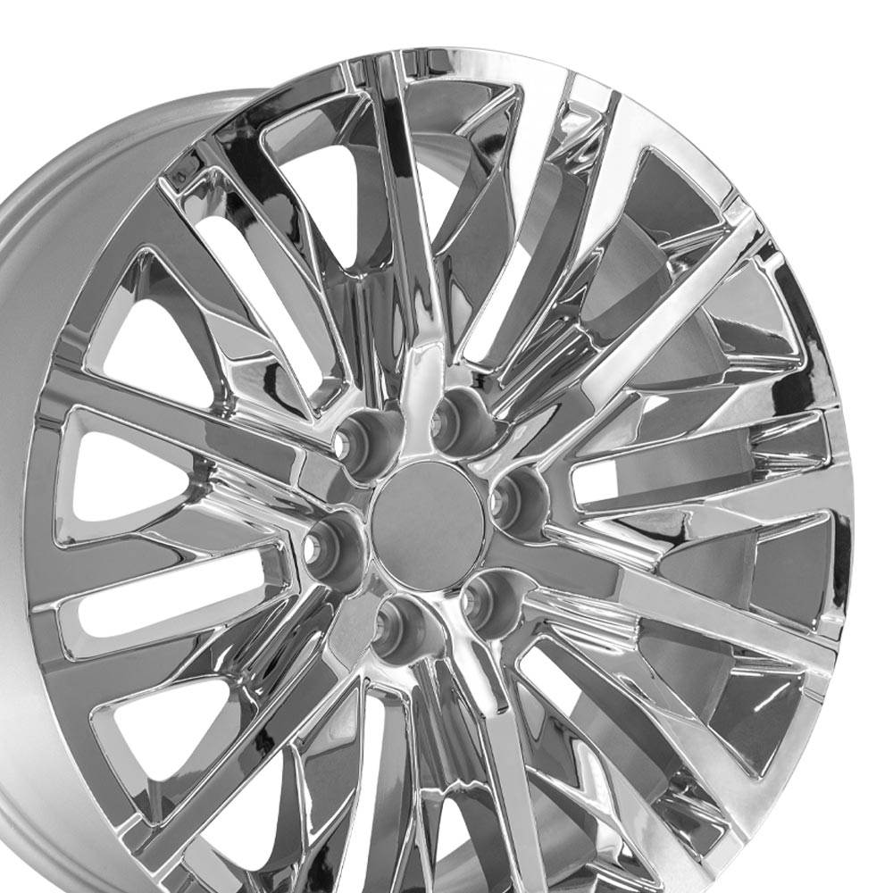 OE Wheels CV33-22090-6550-28C 22" Replica CV33 fits GMC Sierra 1500 22x9 Chrome