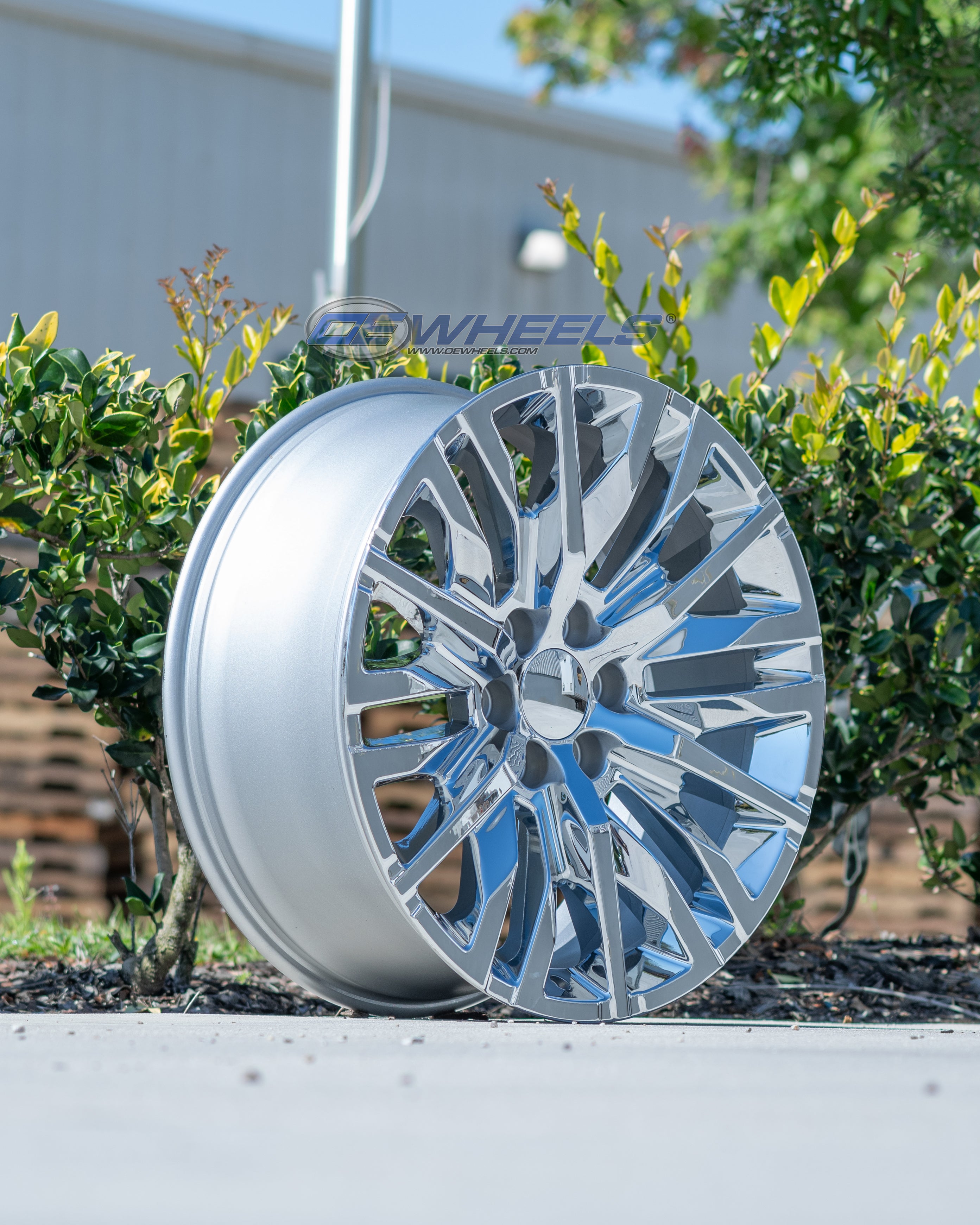 OE Wheels CV33-22090-6550-28C 22" Replica CV33 fits GMC Sierra 1500 22x9 Chrome