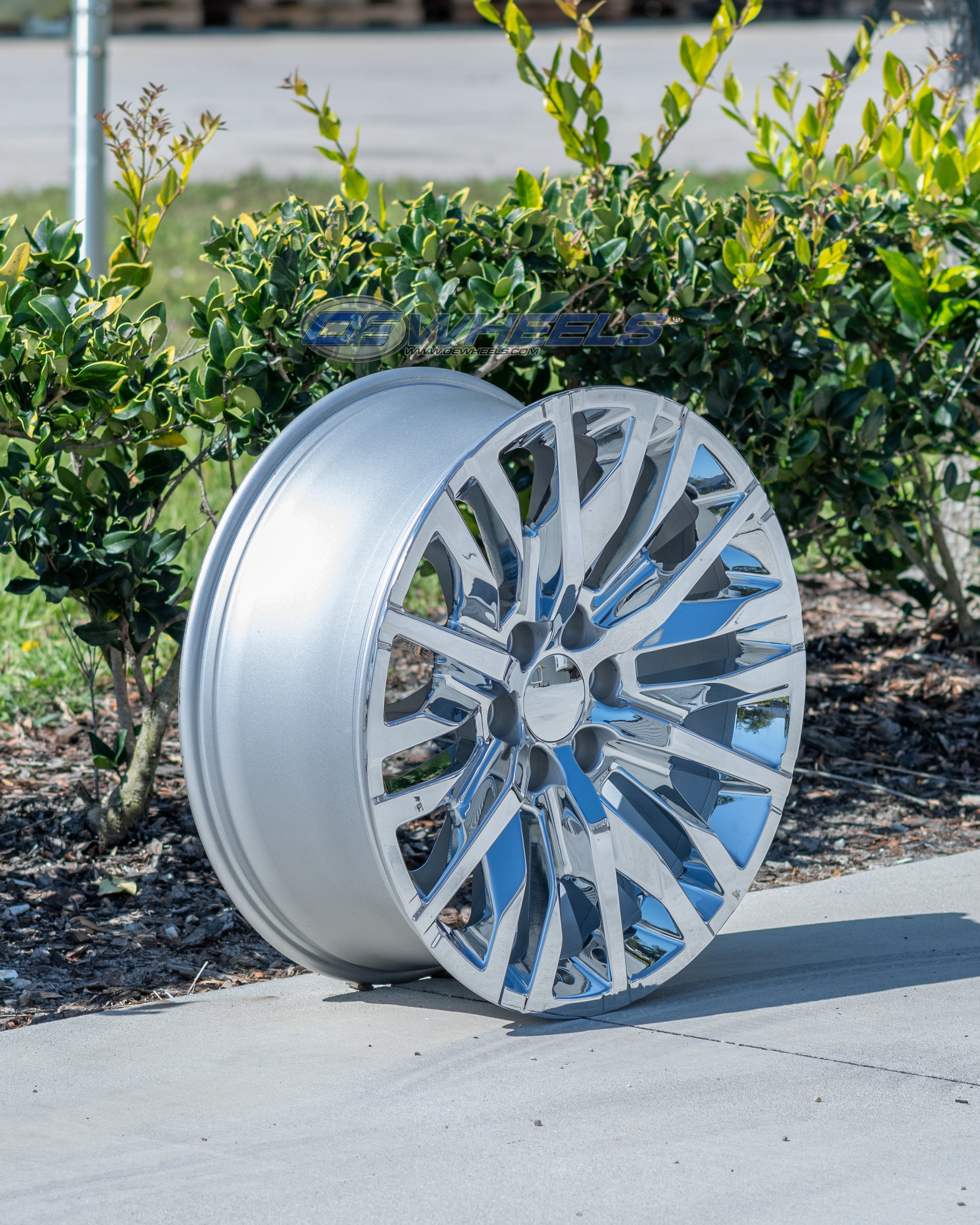OE Wheels CV33-22090-6550-28C 22" Replica CV33 fits GMC Sierra 1500 22x9 Chrome