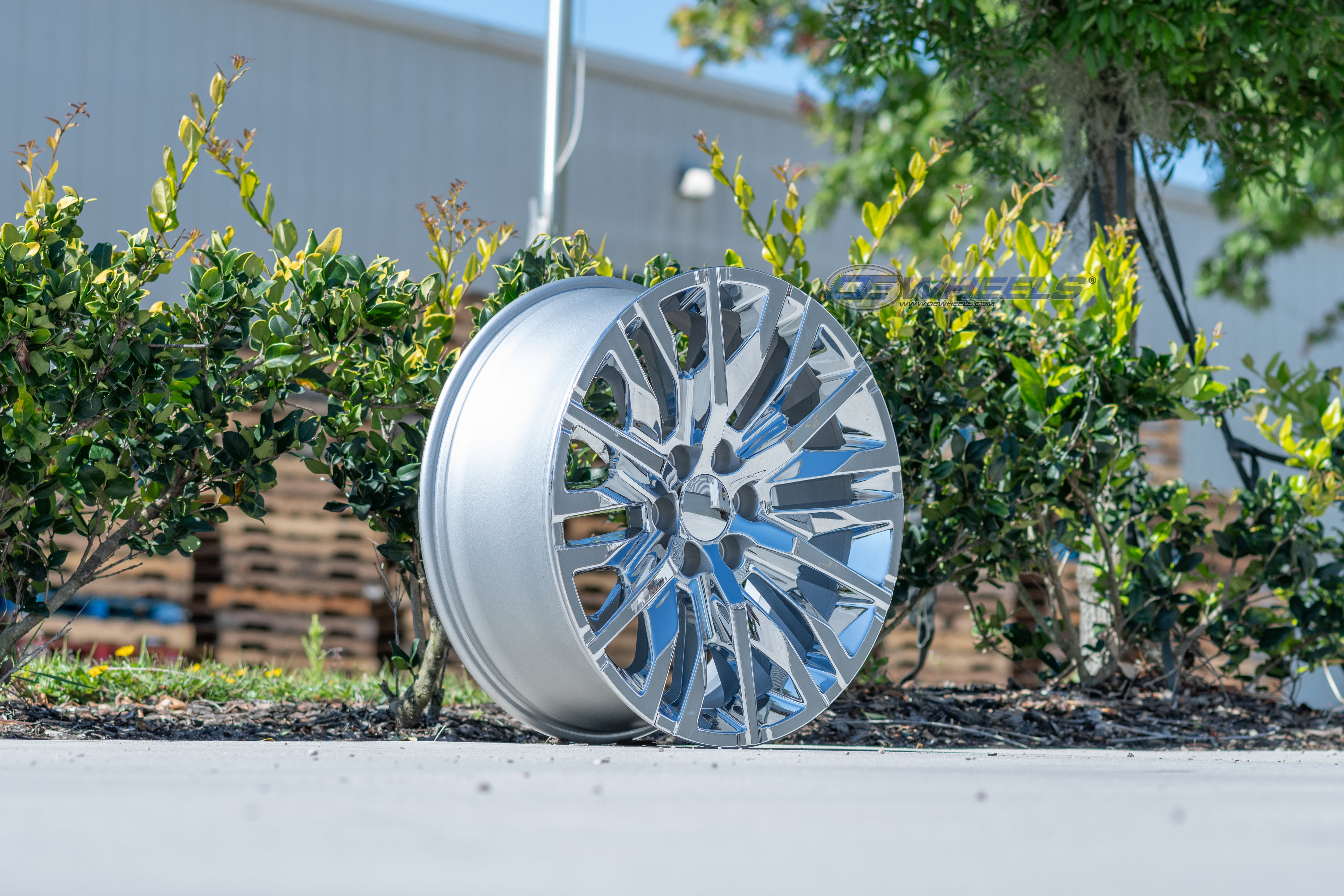 OE Wheels CV33-22090-6550-28C 22" Replica CV33 fits GMC Sierra 1500 22x9 Chrome
