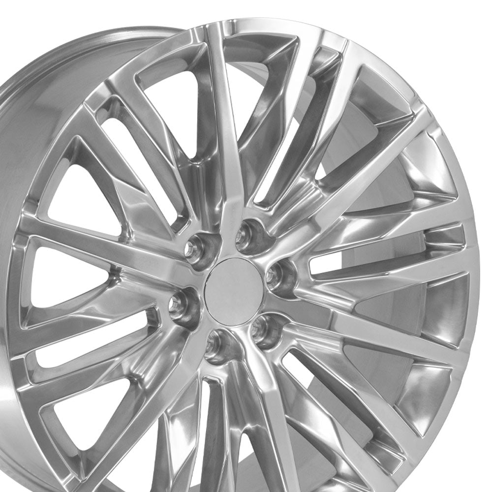 OE Wheels CV33-24100-6550-28P 24" Replica fits GMC Sierra 1500 24x10 Polished