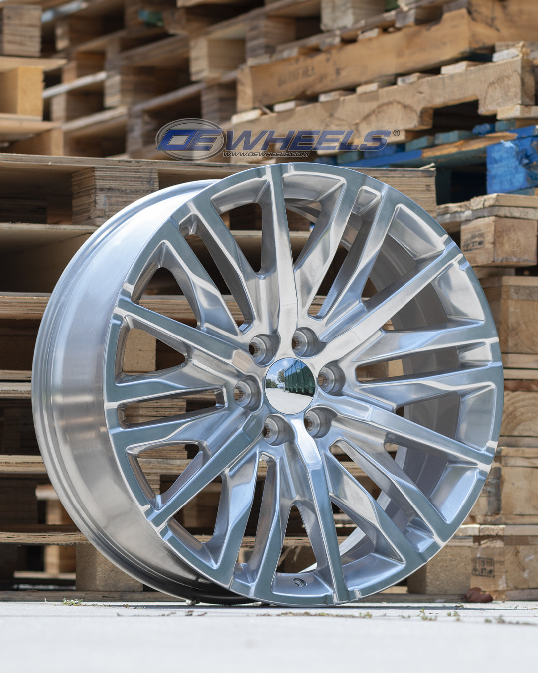 OE Wheels CV33-22090-6550-28P 22" Replica fits GMC Sierra 1500 22x9 Polished