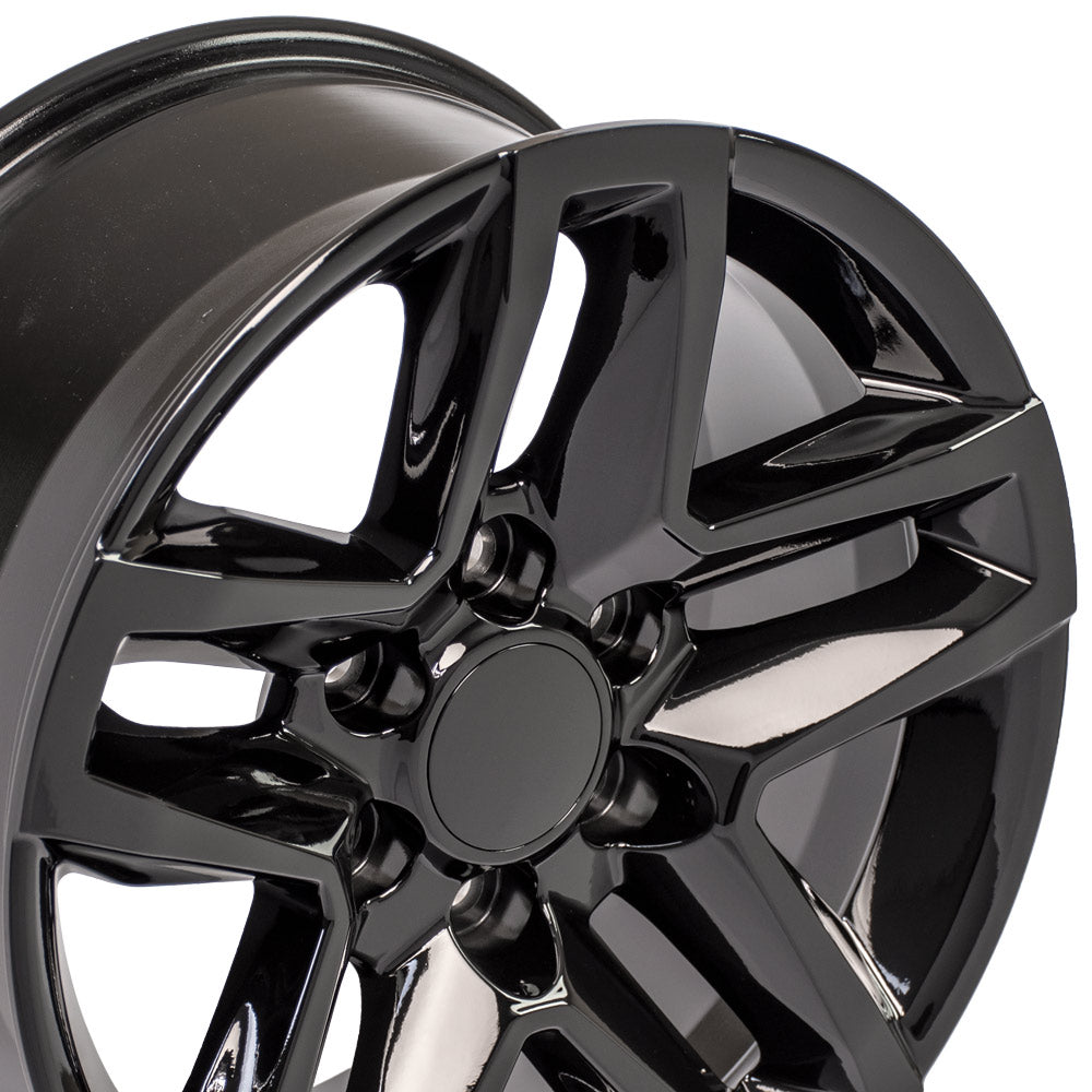 OE Wheels CV34B-22090-6550-26B 22" Replica fits Chevrolet Silverado Gloss Black