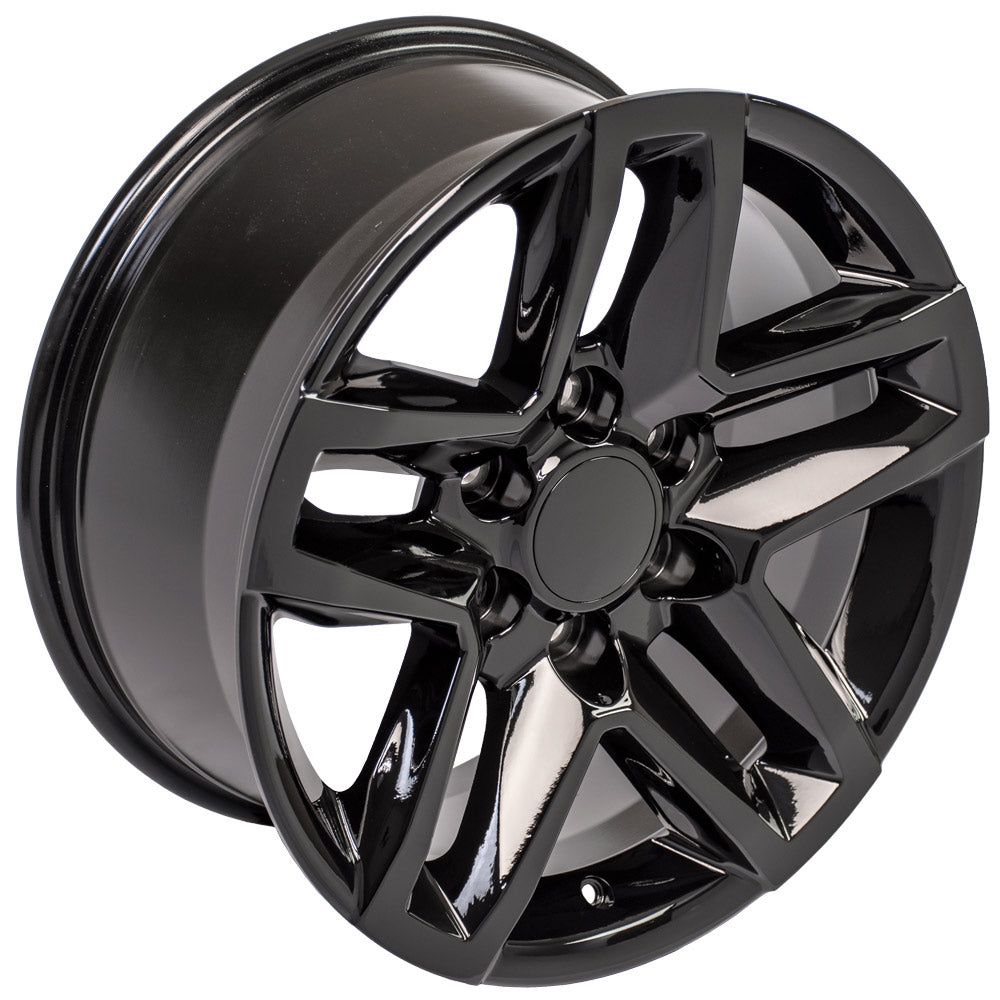 OE Wheels CV34B-18085-6550-26B 18" Replica CV34B fits Chevrolet Silverado Black