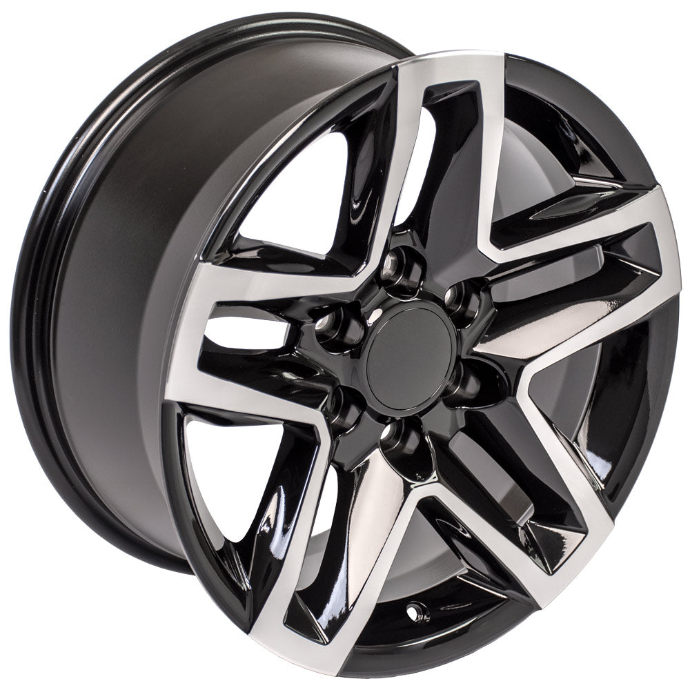 OE Wheels CV34B-18085-6550-26MB 18" Replica CV34B fits Chevrolet Silverado