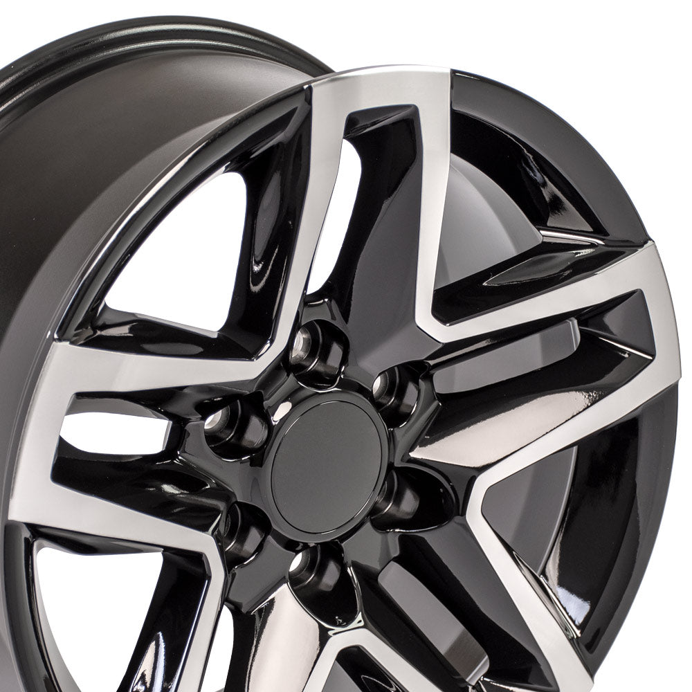 OE Wheels CV34B-18085-6550-26MB 18" Replica CV34B fits Chevrolet Silverado