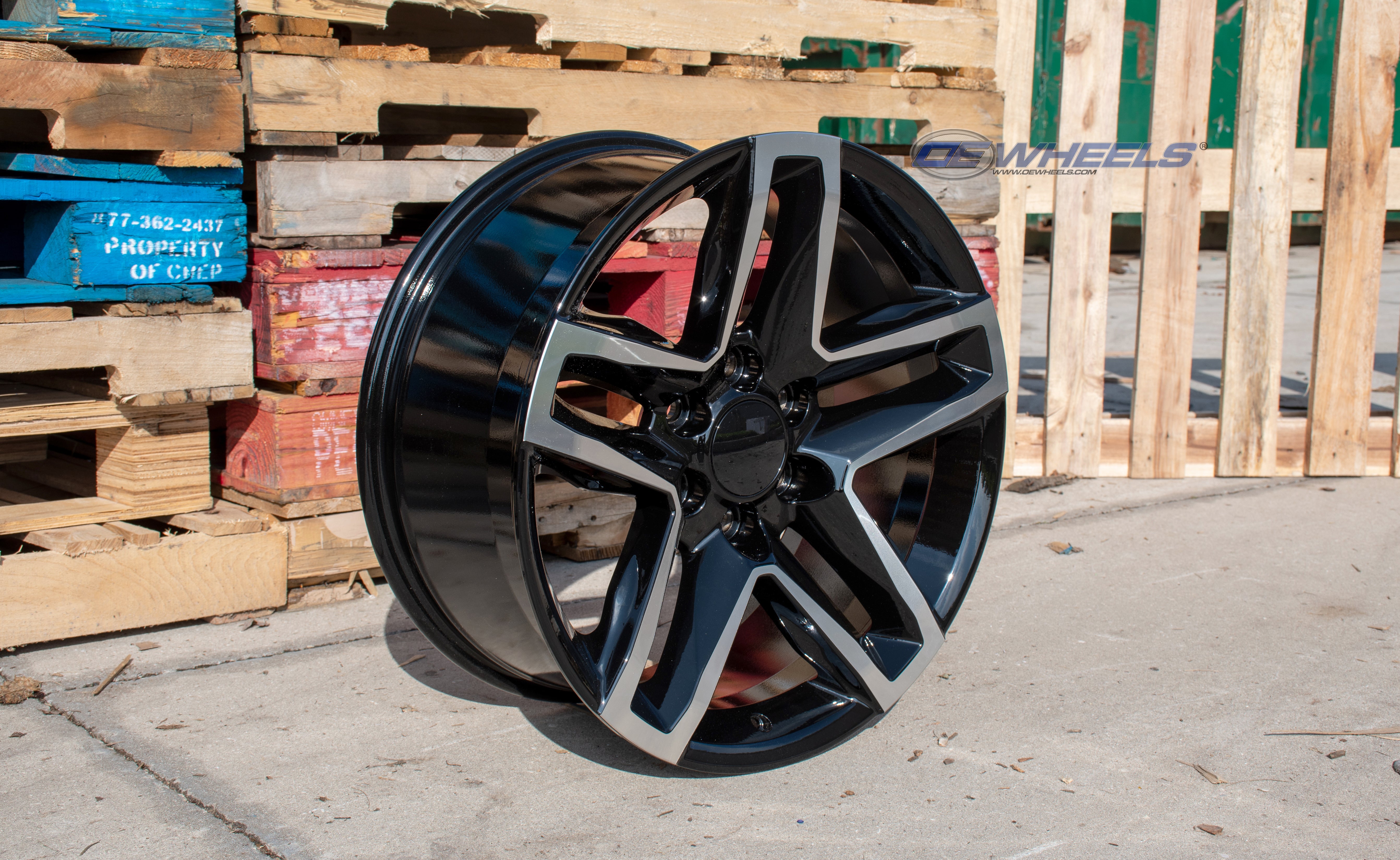 OE Wheels CV34B-20090-6550-26MB 20" Replica fits Chevrolet Silverado 1500 Black