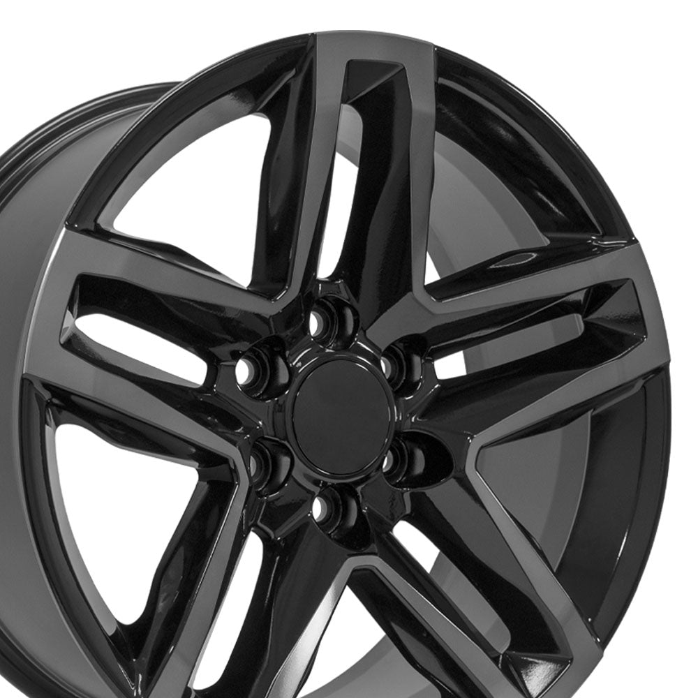 OE Wheels CV34B-22090-6550-26MBT 22" Replica fits Chevrolet Silverado Gloss Blk