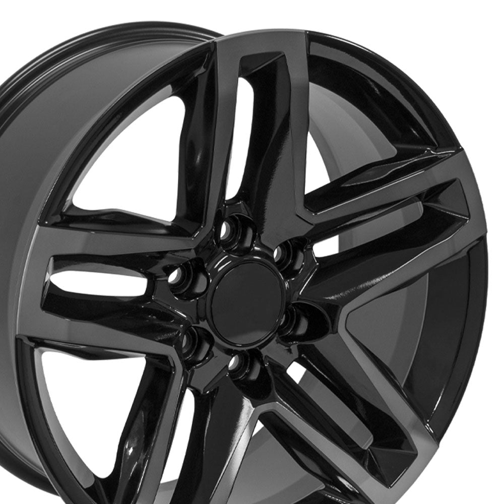 OE Wheels CV34B-22090-6550-26MBT 22" Replica fits Chevrolet Silverado Gloss Blk