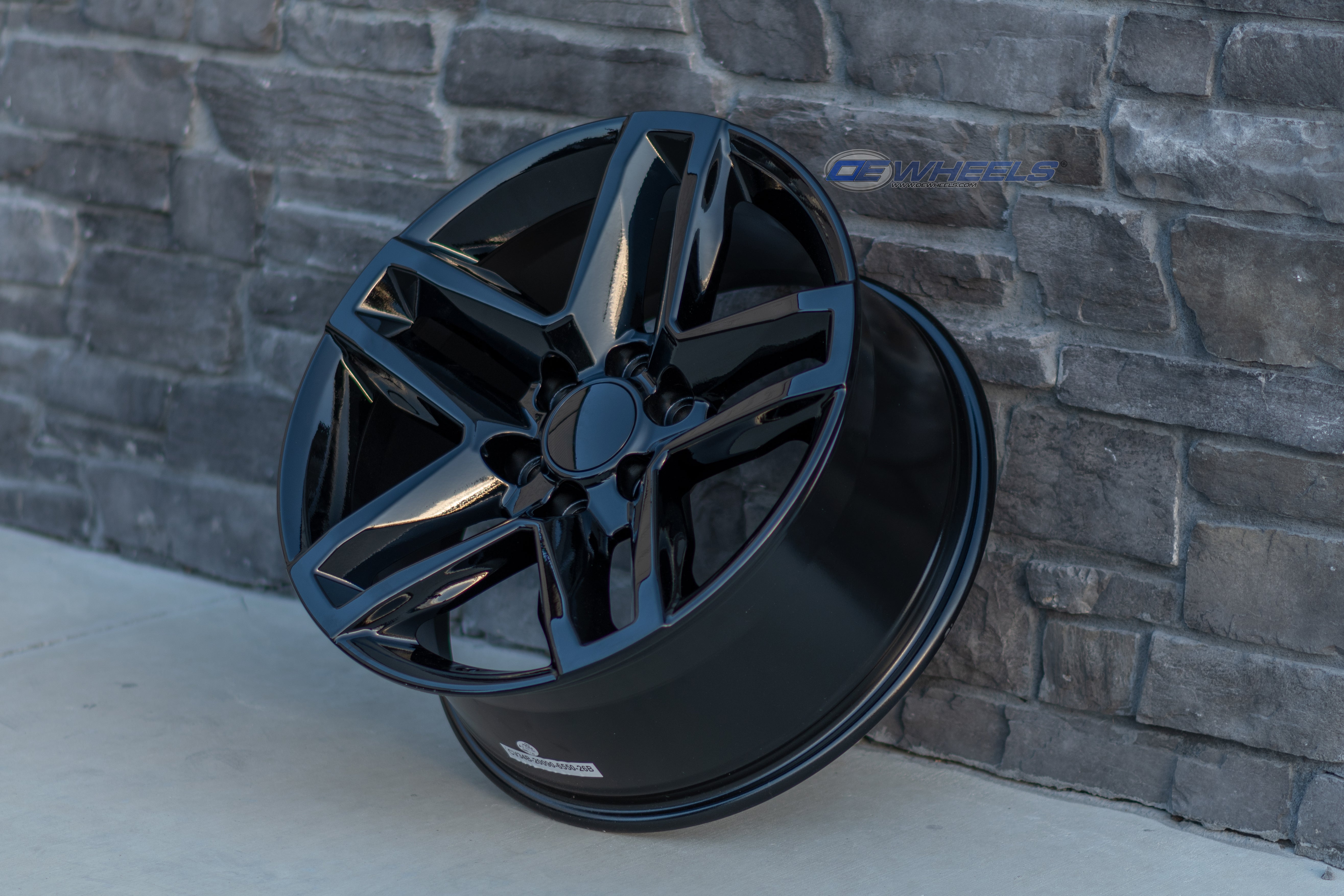 OE Wheels CV34B-20090-6550-26B 20" Replica fits Chevrolet Silverado 1500 Black