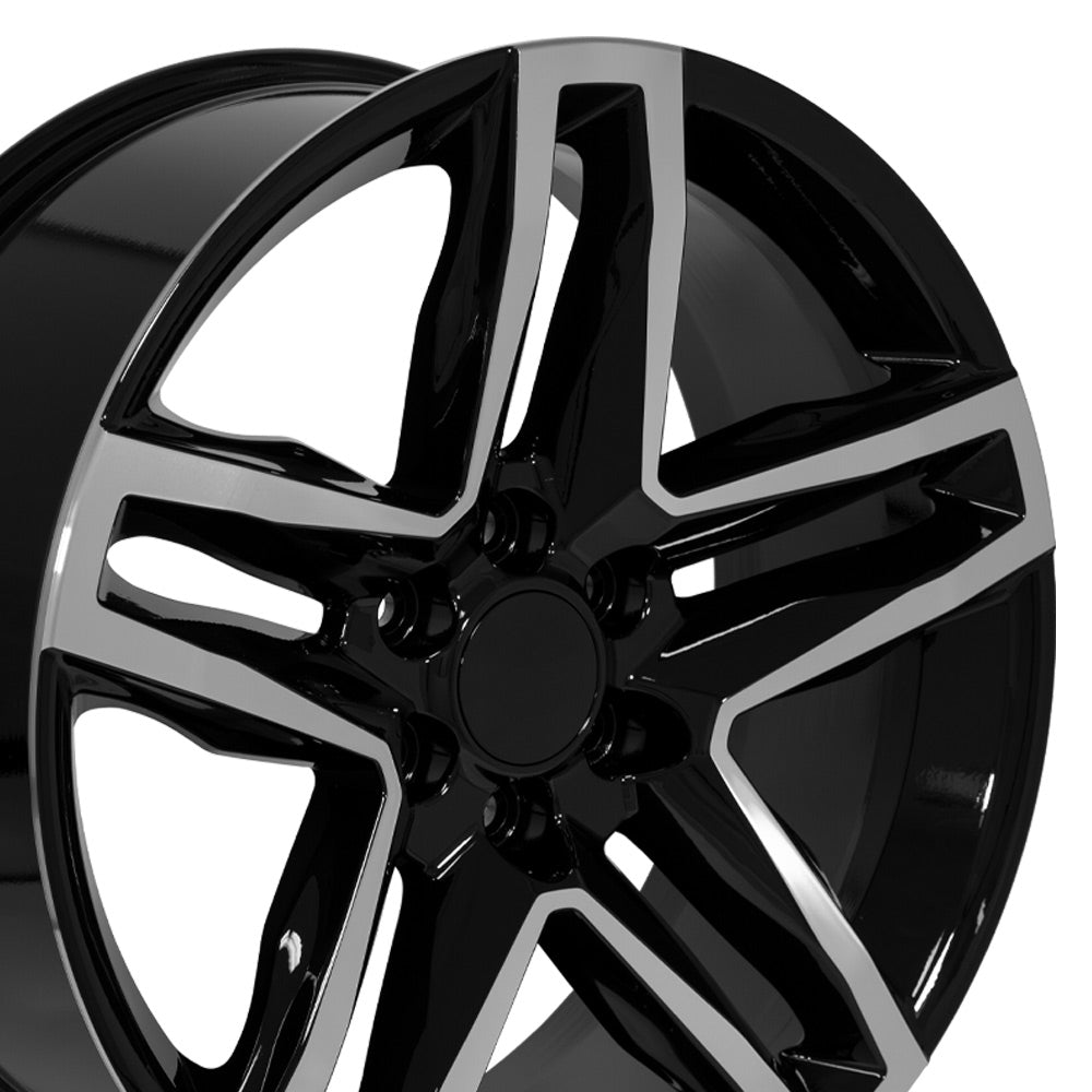 OE Wheels CV34B-22090-6550-26MB 22" Replica fits Chevrolet Silverado Gloss Black