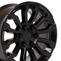 OE Wheels CV35-18085-6550-26B 18" Replica CV35 fits GMC Sierra 18x8.5 Black