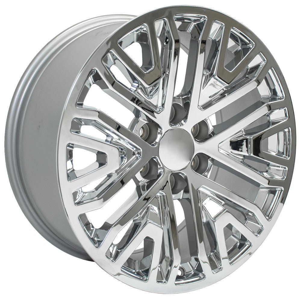OE Wheels CV37-20090-6550-28C 20" Replica CV37 fits GMC Sierra 1500 20x9 Chrome