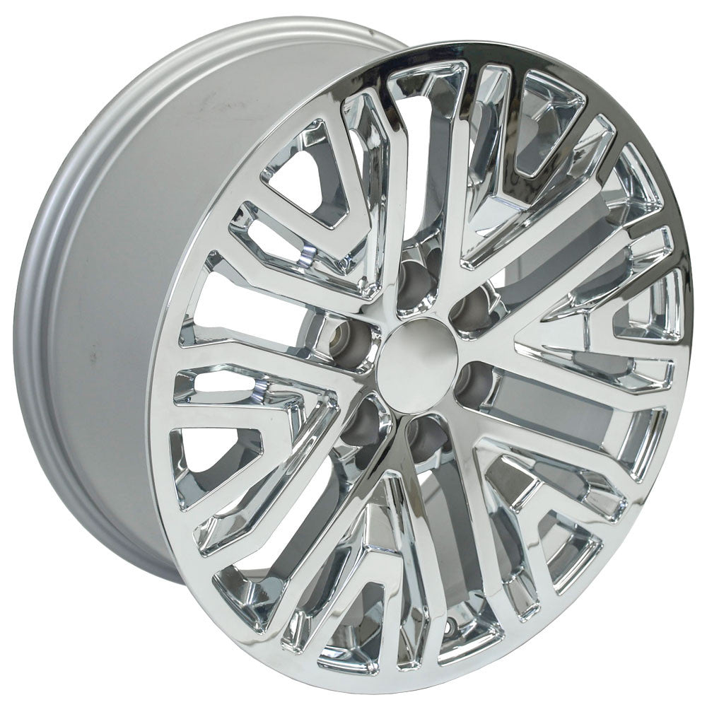 OE Wheels CV37-20090-6550-28C 20" Replica CV37 fits GMC Sierra 1500 20x9 Chrome