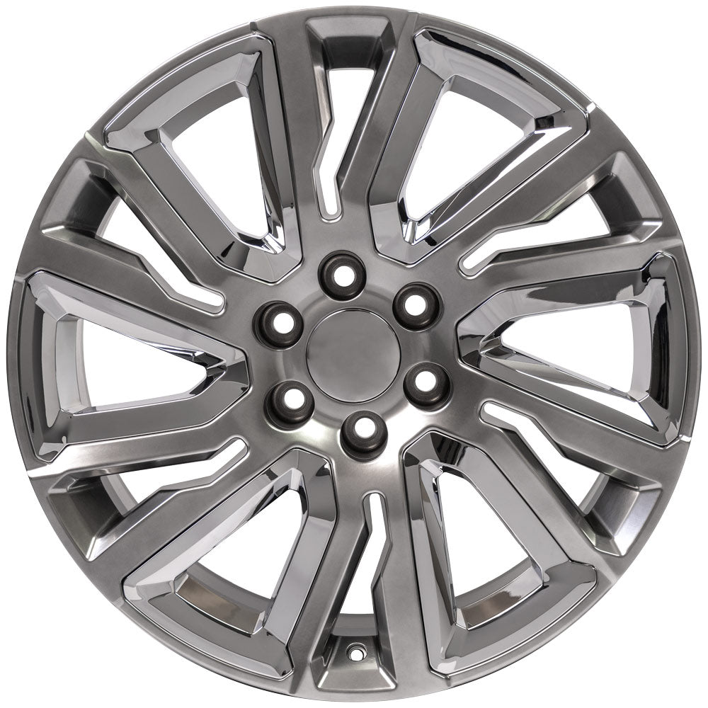 OE Wheels CV39-22090-6550-28HB-ic 22" Replica CV39 fits GMC Sierra 22x9 Hyper