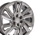 OE Wheels CV39-22090-6550-28HB-ic 22" Replica CV39 fits GMC Sierra 22x9 Hyper