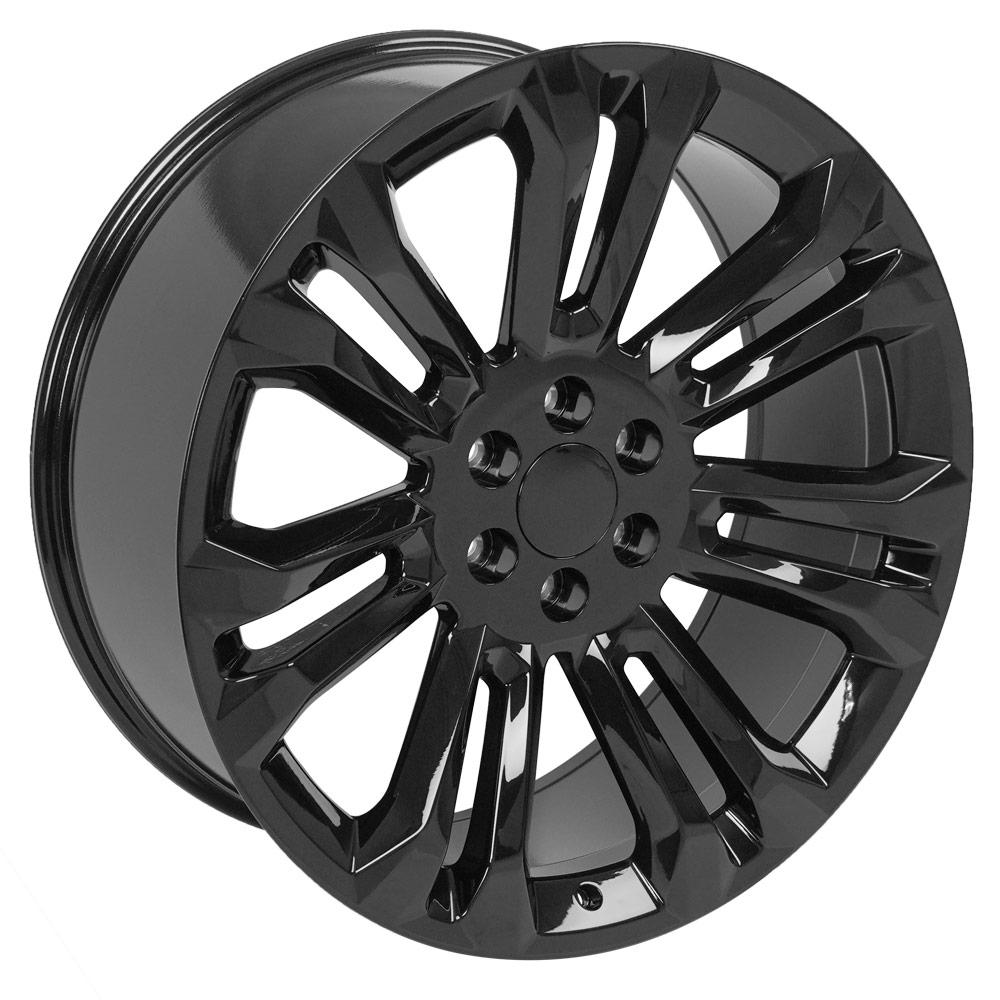 OE Wheels CV43B-24100-6550-24B 24" Replica fits Chevrolet Silverado 1500 Black