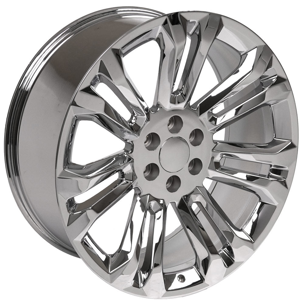 OE Wheels CV43B-22090-6550-24C 22" Replica fits Chevrolet Silverado 22x9 Chrome