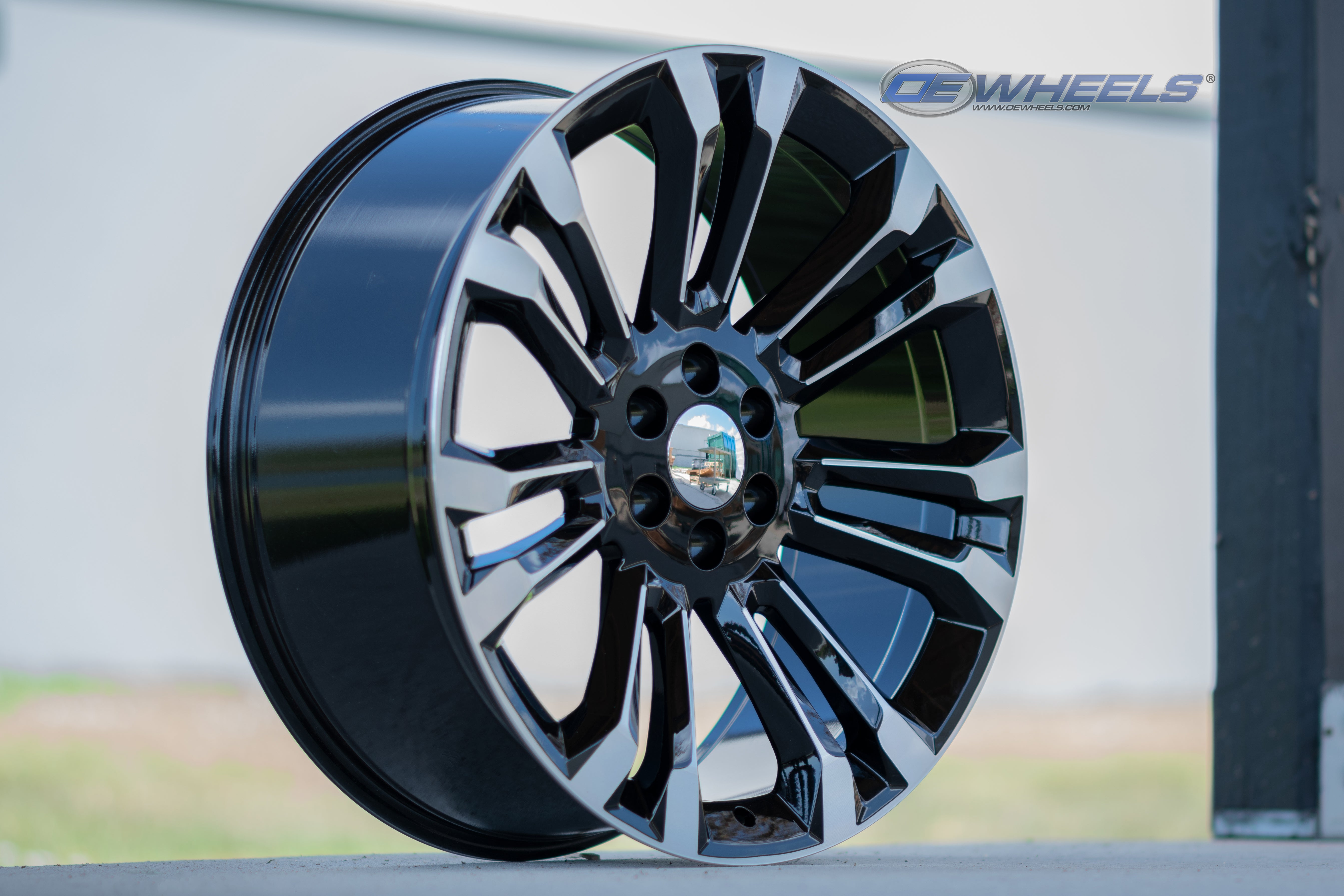 OE Wheels CV43B-24100-6550-24MB 24" Replica fits Chevrolet Silverado 1500 Black