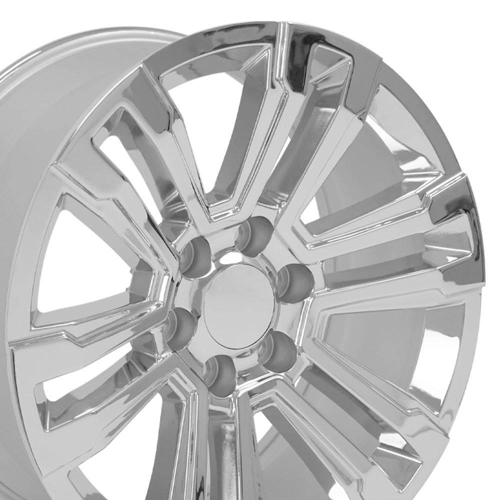OE Wheels CV44-20090-6550-24C 20" Replica CV44 fits GMC Yukon Denali 20x9 Chrome