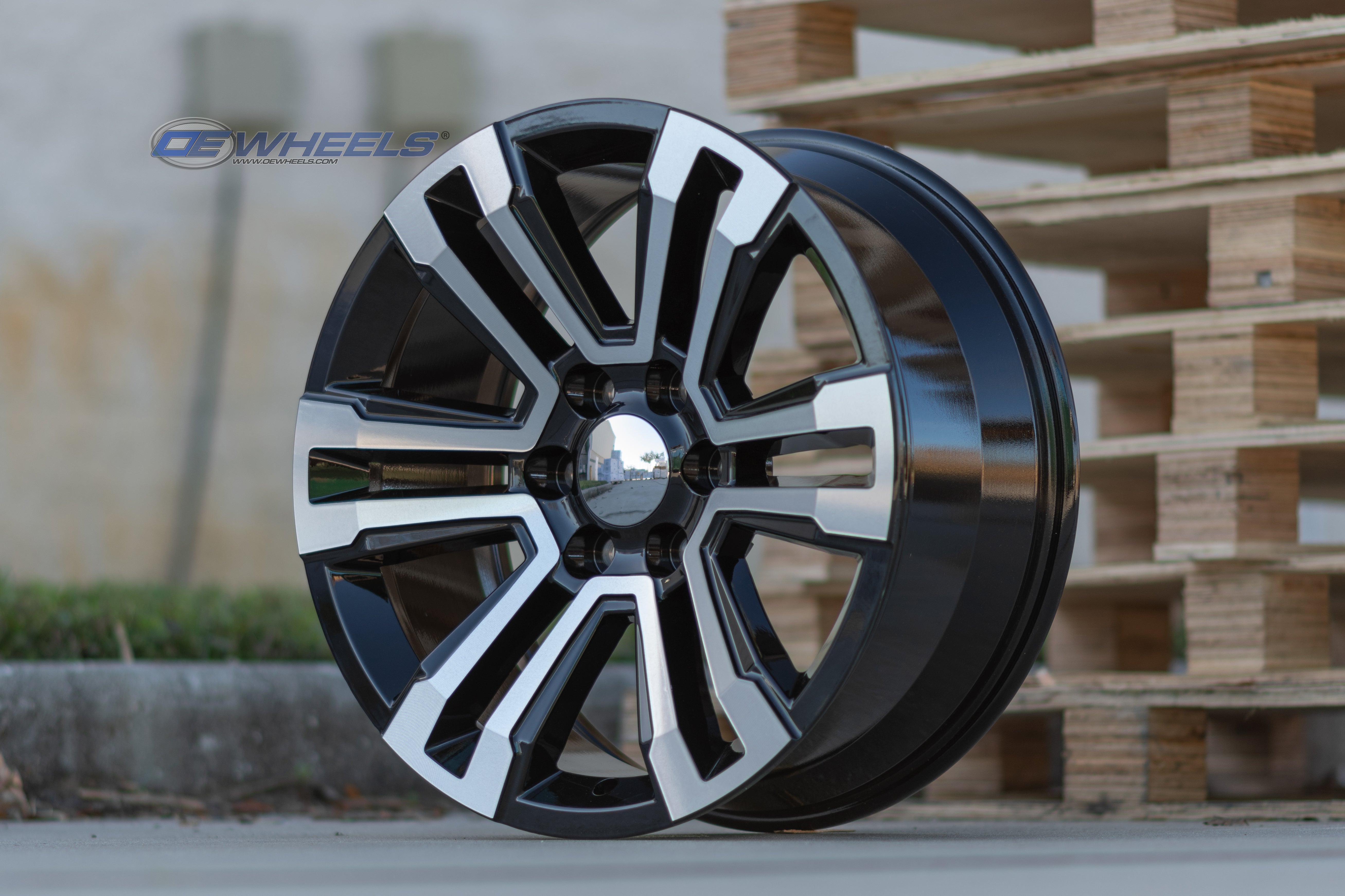 OE Wheels CV44-20090-6550-24MB 20" Replica fits GMC Yukon Denali Black Machined