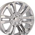 OE Wheels CV44-22090-6550-24C 22" Replica CV44 fits GMC Yukon 22x9 Chrome