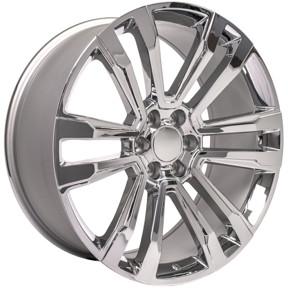 OE Wheels CV44-24100-6550-24C 24" Replica Fits GMC Sierra Denali Rim Chrome