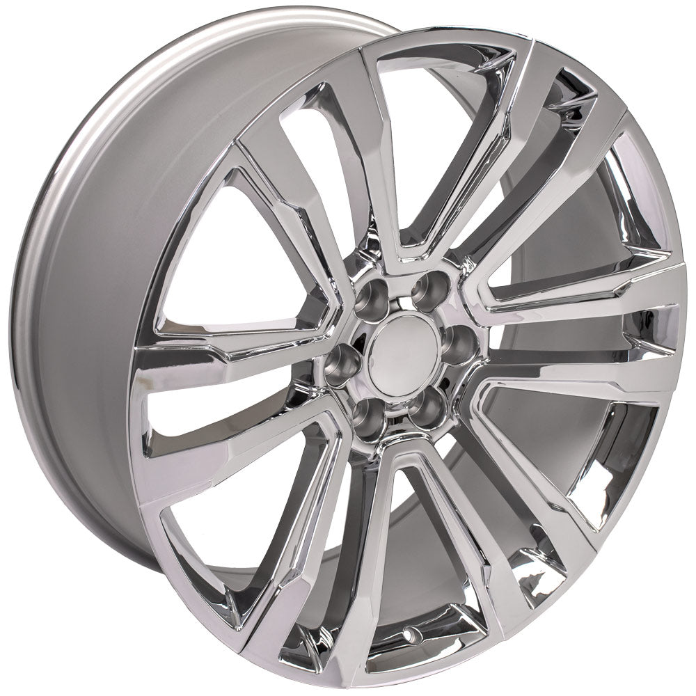 OE Wheels CV44-24100-6550-24C 24" Replica Fits GMC Sierra Denali Rim Chrome