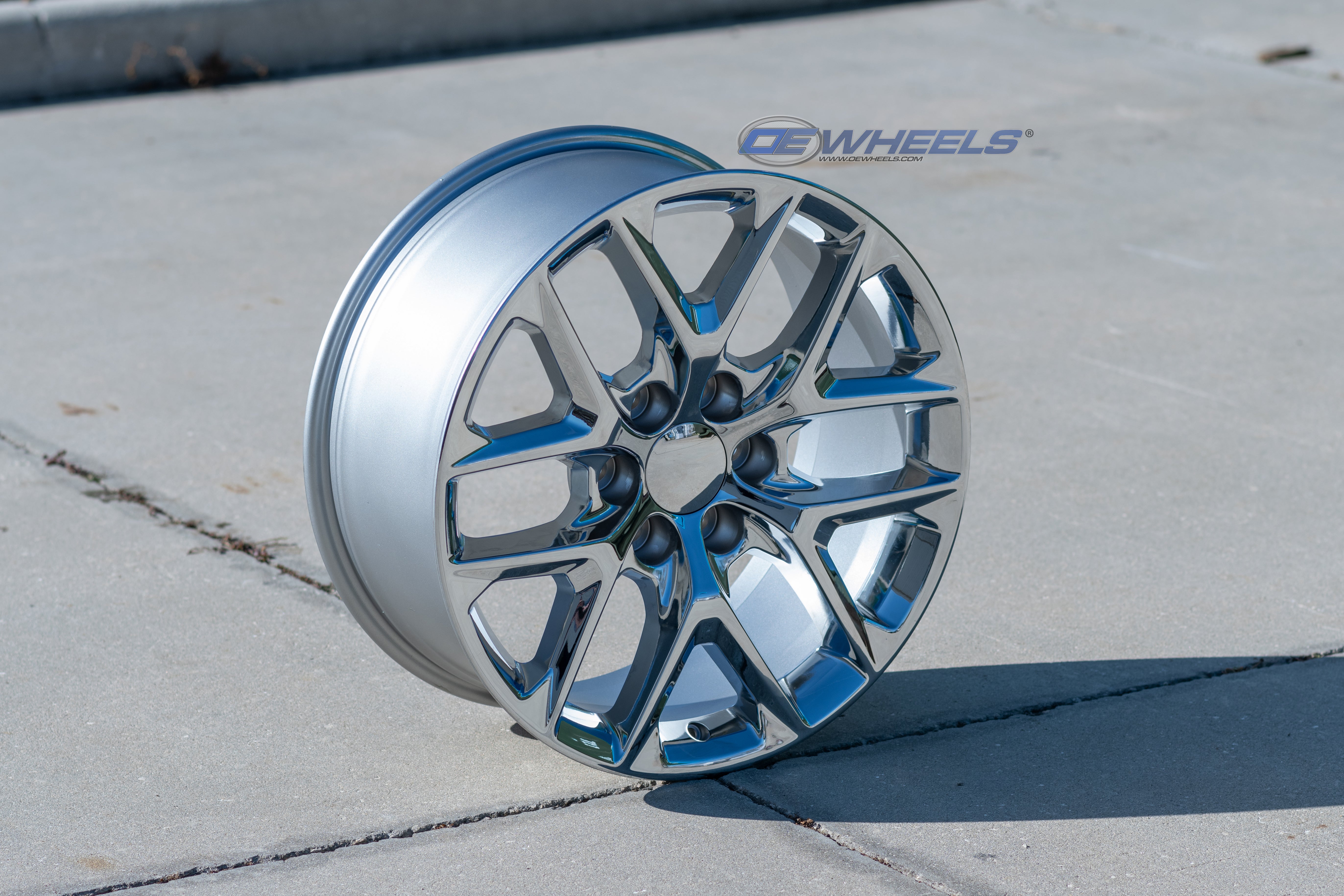 OE Wheels CV62-24100-6550-28C 24" Replica fits Chevrolet Silverado 24x10 Chrome