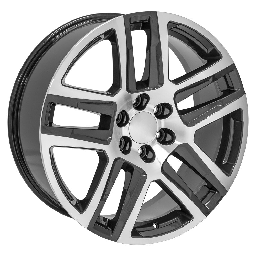 OE Wheels CV63-22090-6550-28MG 22" Replica fits Chevy Silverado 1500 Gunmetal