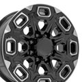 OE Wheels CV64A-20085-8650-12MB 20" Replica fits Chevy Silverado 2500/3500 Black