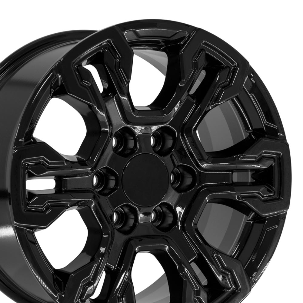 OE Wheels CV65-18085-6550-26B 18" Replica fits Chevrolet Silverado Gloss Black